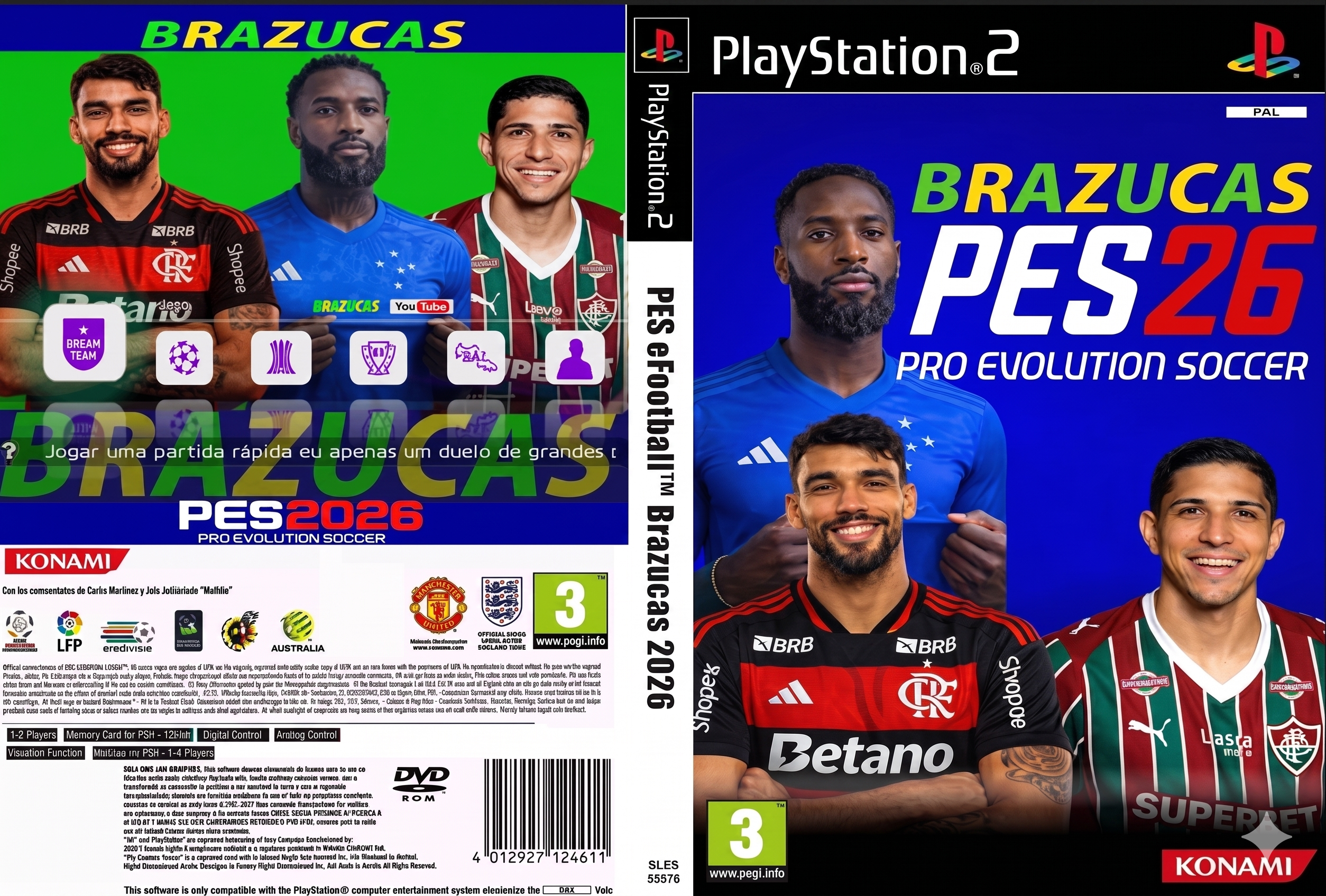 COLEÇÃO DEFINITIVA PS2: 50 JOGOS EM 1 (25 BOMBA PATCH + 25 PES) NO PENDRIVE OPL + MEMORY CARD 16MB
