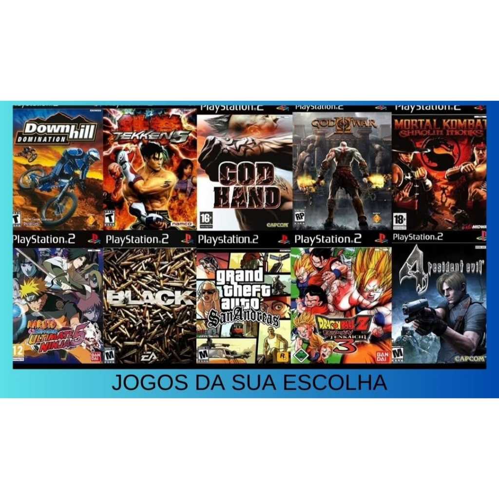 KIT PENDRIVE 64GB  + 20 JOGOS DE PS2 JÁ INSTALADO + ADPATADOR HDMI