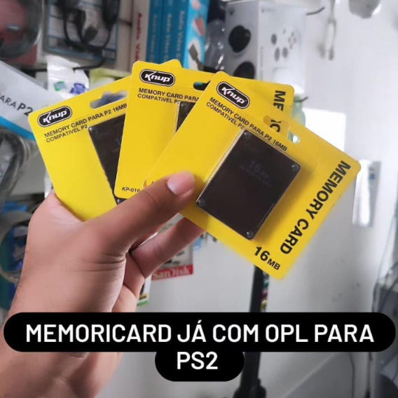 MEMORICARD OPL 16MB PRONTO PARA USO COM PENDRIVE , HD OU MX4SIO