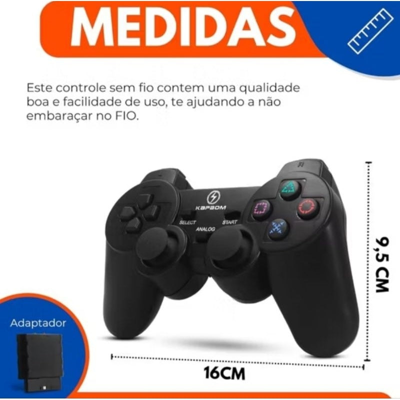 CONTROLE SEM FIO PARA PS2