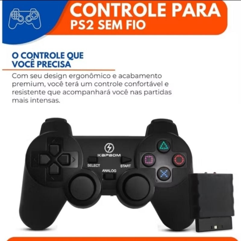 CONTROLE SEM FIO PARA PS2