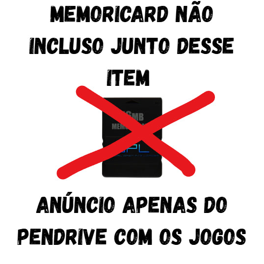 KIT PENDRIVE 64GB  + 20 JOGOS DE PS2 JÁ INSTALADO + ADPATADOR HDMI