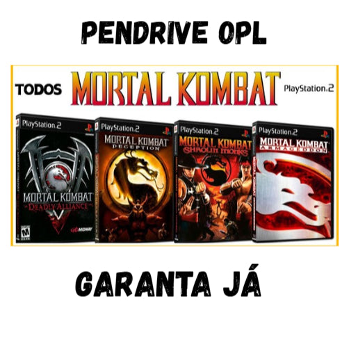 COLEÇÃO MORTAL KOMBAT PS2 NO PENDRIVE