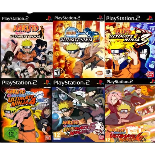 Naruto PS2 – Coleção 6 Jogos no Pendrive para OPL (Shippuden 6 Beta)
