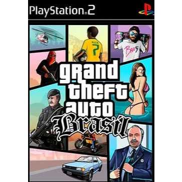 GTA Brasil PS2 Desbloqueado | Grand Theft Auto Brasil Patch | Jogo PlayStation 2 | DISCO CAPA