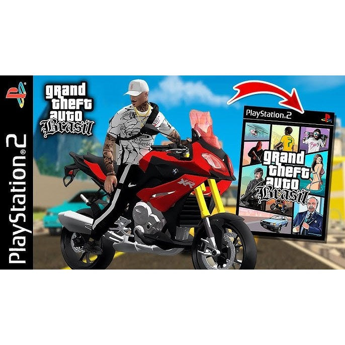 GTA Bras PS2 | Grand Theft Auto Brasil Patch | Jogo PlayStation 2 | DISCO CAPA