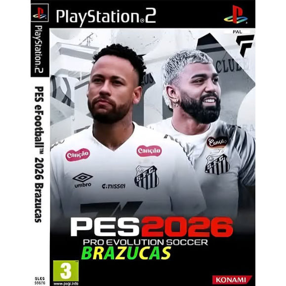 Pendrive >> Para PS2 Com 25 Jogos PES <<  Coleção ANTIGA E ATUAL 2026 + Clássicos OPL