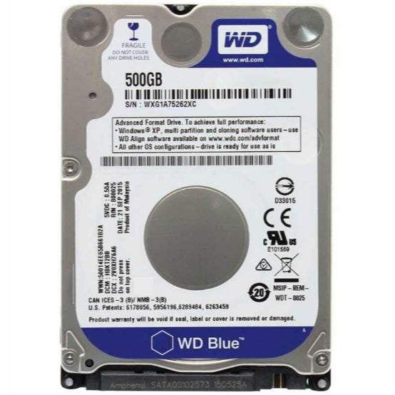 HD 500GB Slim 2.5 Notebook/Xbox/PS3/PS4 - Disco Rígido Interno SATA com NF e Garantia seminovo