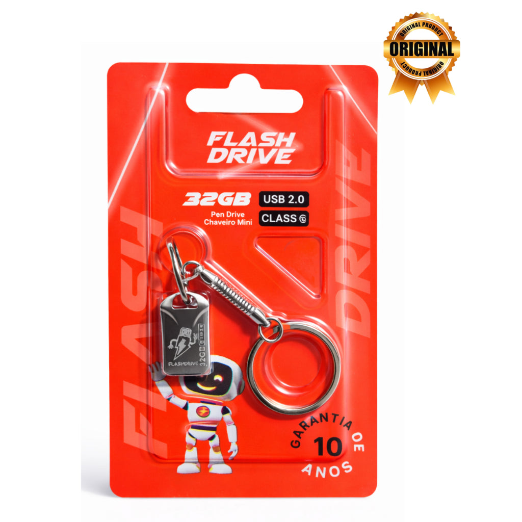 Mini Flash Drive 128GB Metal USB 2.0 Chaveiro Portátil Prata >> PENDRIVE NOVO VAZIO << LEIA A DESCRIÇÃO!!