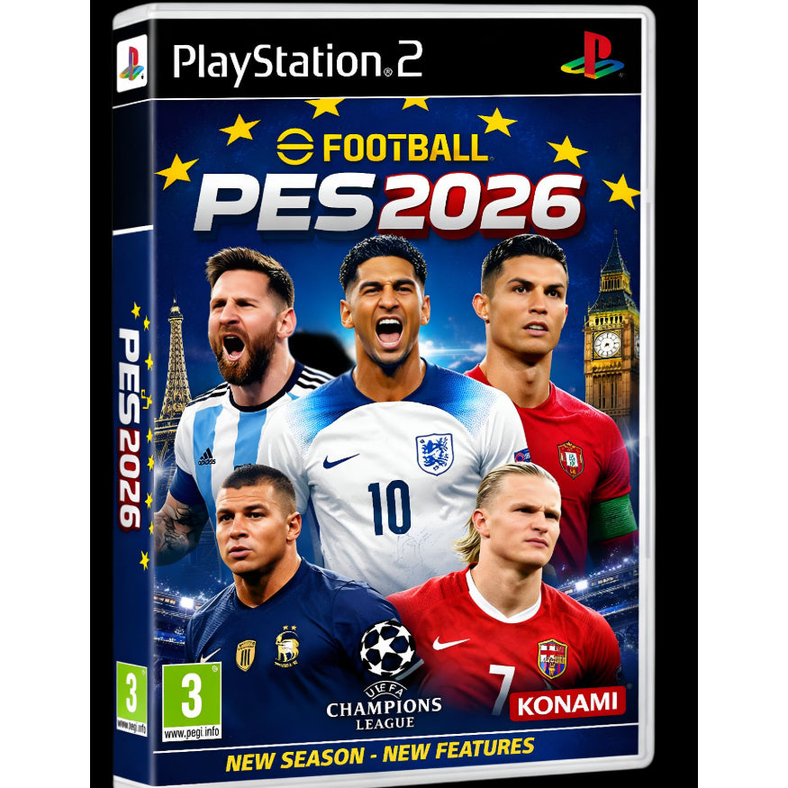 Pendrive >> Para PS2 Com 25 Jogos PES <<  Coleção ANTIGA E ATUAL 2026 + Clássicos OPL