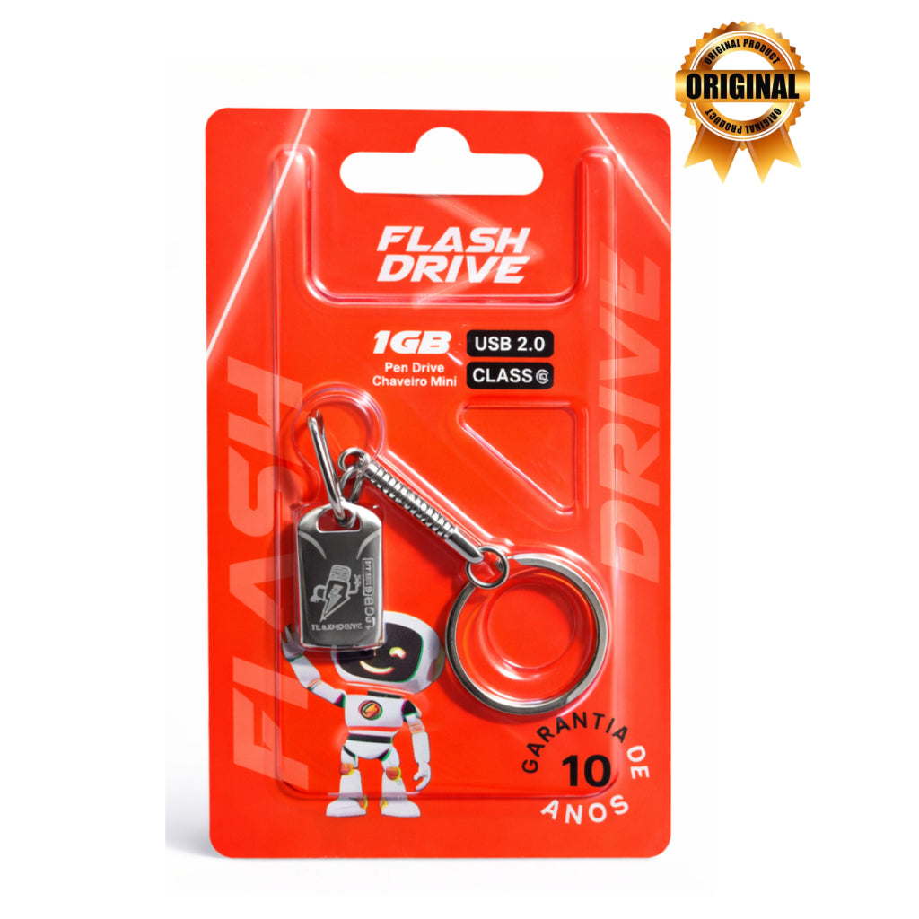 Mini Flash Drive 128GB Metal USB 2.0 Chaveiro Portátil Prata >> PENDRIVE NOVO VAZIO << LEIA A DESCRIÇÃO!!