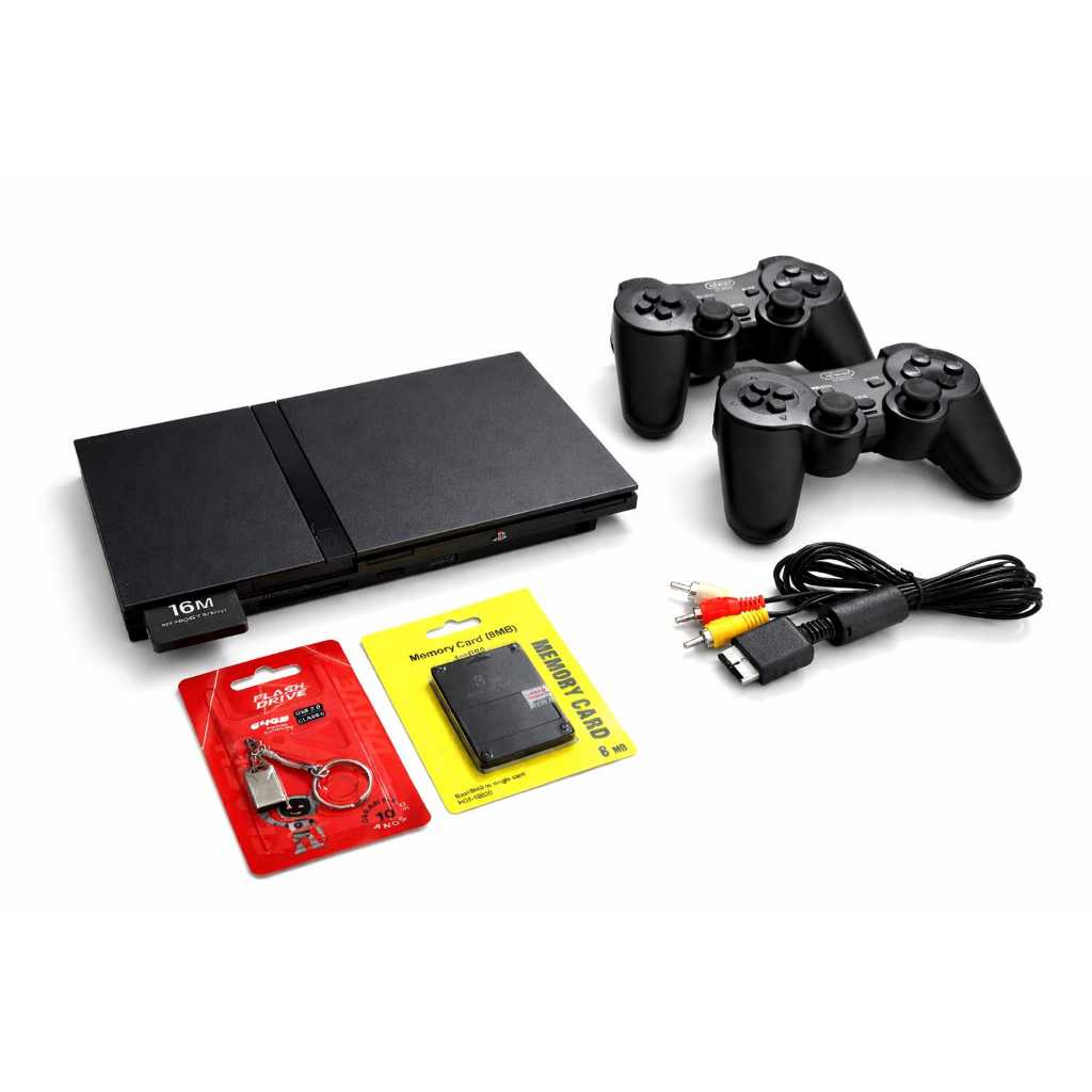 PS2 Slim Digital + 20 Jogos + 2 Controles - Só Ligar e Jogar! SEMINOVO